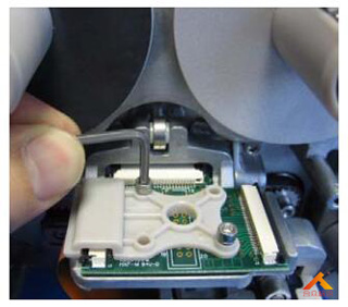 熱轉(zhuǎn)印打碼機拆打印頭步驟一