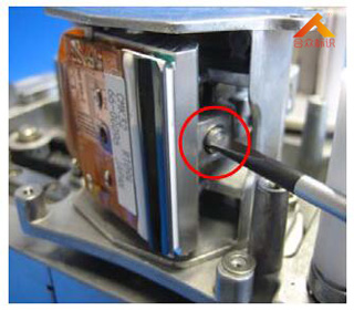 熱轉(zhuǎn)印打碼機拆打印頭步驟五